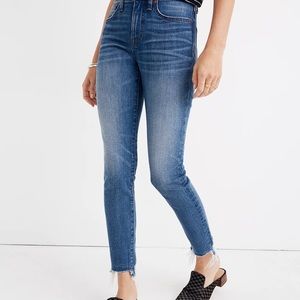Madewell 9 Inch High Rise Skinny Crop Jean- size 27